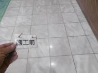 歩行傷等で鏡面が損なわれた大理石